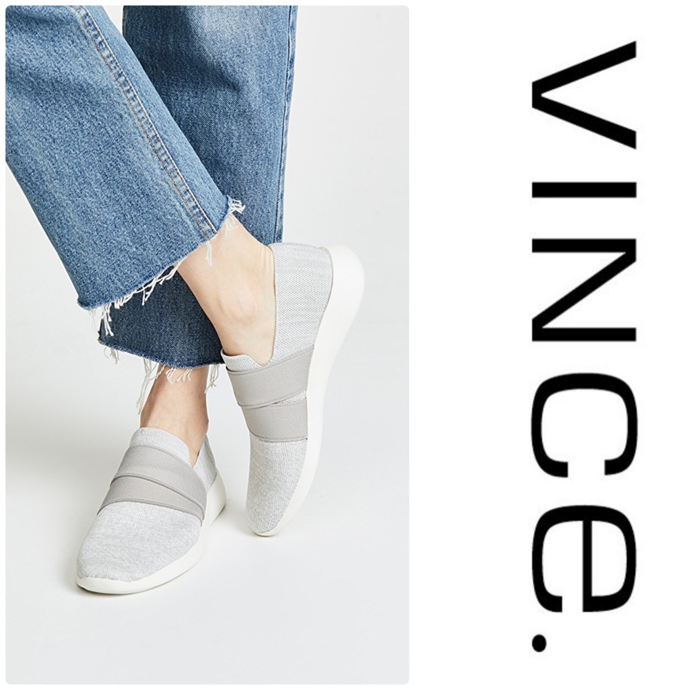 Vince Aston Jogger Sneakers - Grey / White